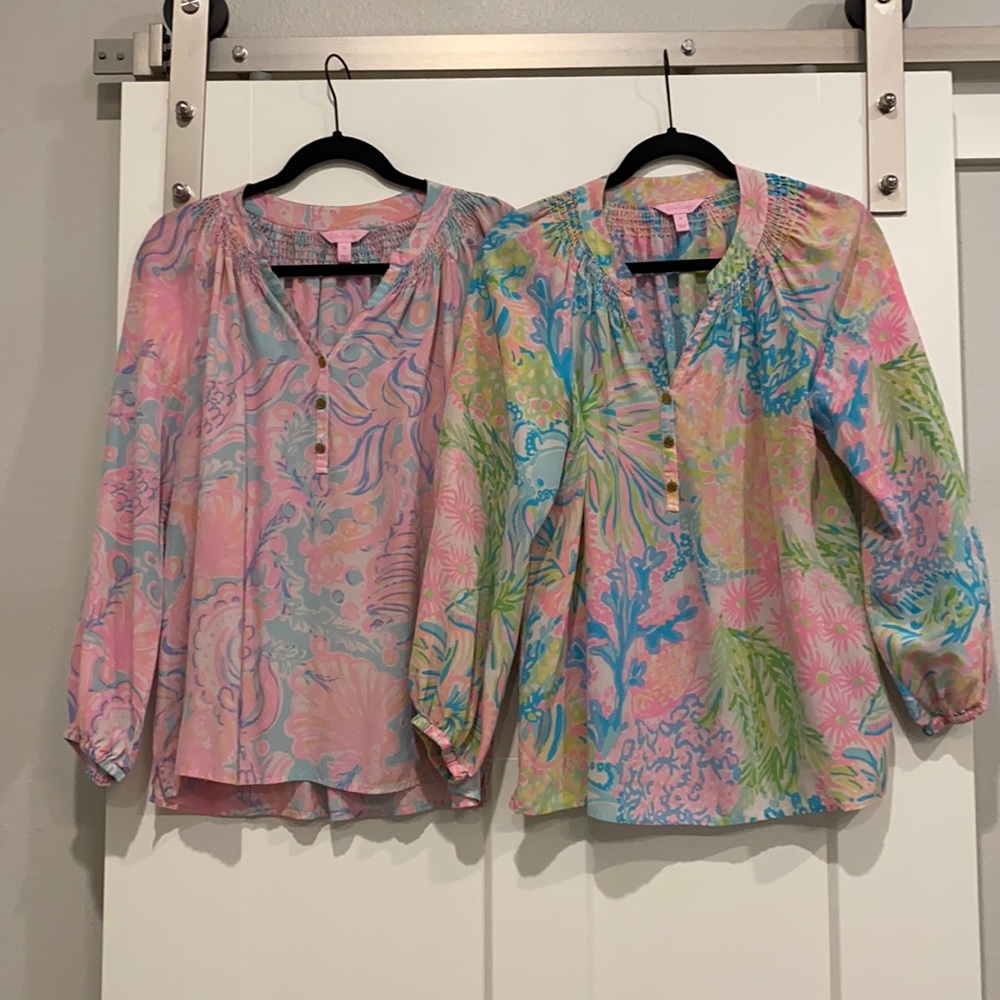 Faded silk top